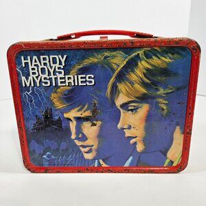 Vintage Hardy Boys Mysteries Metal Lunchbox 1977 King Seeley No Thermos
